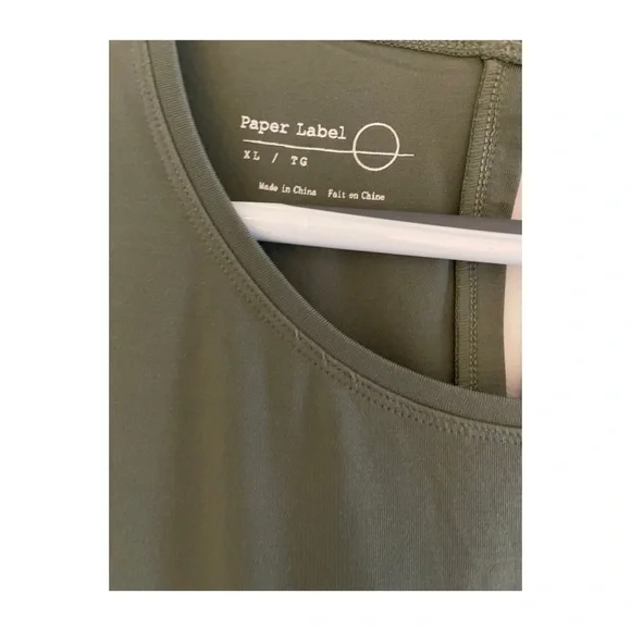 Olive Green Paper Label Jumpsuit - Picture 6 of 6